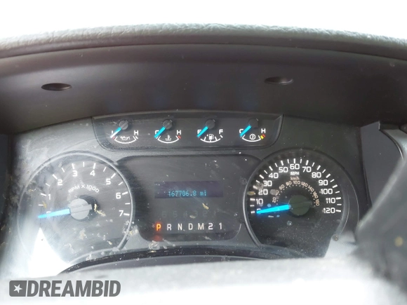 2014 Ford F-150 XL with VIN 1FTFX1EF0EFA80834, listed as a IAAI auction lot 41717091 with 167,706 mi miles and . Bid and sale history available at DreamBid. Image 7.