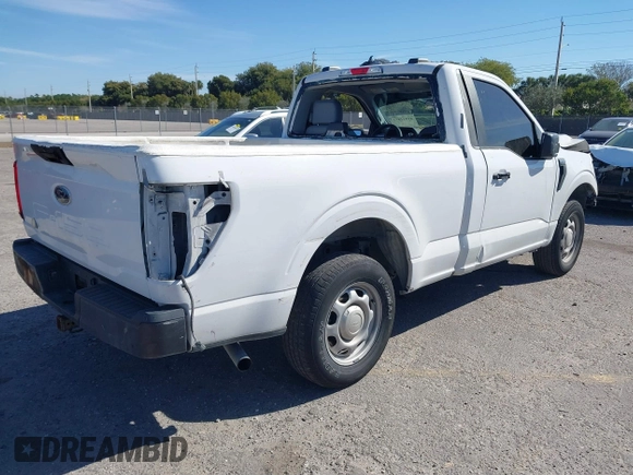 2021 Ford F-150 XL with VIN 1FTMF1CBXMKE33693, listed as a IAAI auction lot 41842871 with 55,483 mi miles and . Bid and sale history available at DreamBid. Image 4.