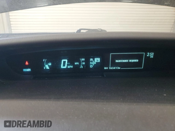2012 Toyota Prius One with VIN JTDKN3DU5C5488930, listed as a Copart auction lot 54830995 with 163,413 mi miles and Non Repairable. Bid and sale history available at DreamBid. Image 9.