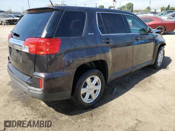 2016 GMC Terrain SLE with VIN 2GKALMEK8G6151252, listed as a Copart auction lot 52784075 with 51,523 mi miles and Salvage Title. Bid and sale history available at DreamBid. Image 3.