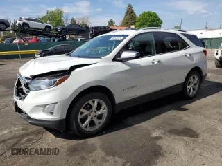 2019 Chevrolet Equinox Premier with VIN 3GNAXXEV9KS603058, listed as a Copart auction lot 58169355 with 52,410 mi miles and Salvage title. Bid and sale history available at DreamBid. Image 1.