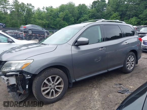 2015 Nissan Pathfinder S z VIN 5N1AR2MM3FC675623, wystawiony jako IAAI lot #42697236 z przebiegiem 99 686 mil mil oraz . Historia ofert i sprzedaży dostępna na DreamBid. Obrazek 15.