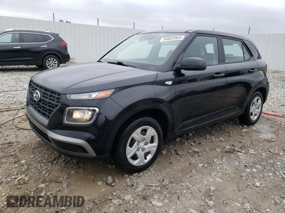 2020 Hyundai Venue SE with VIN KMHRB8A31LU043960, listed as a Copart auction lot 54603965 with 272,211 mi miles and Non repairable. Bid and sale history available at DreamBid. Image 1.