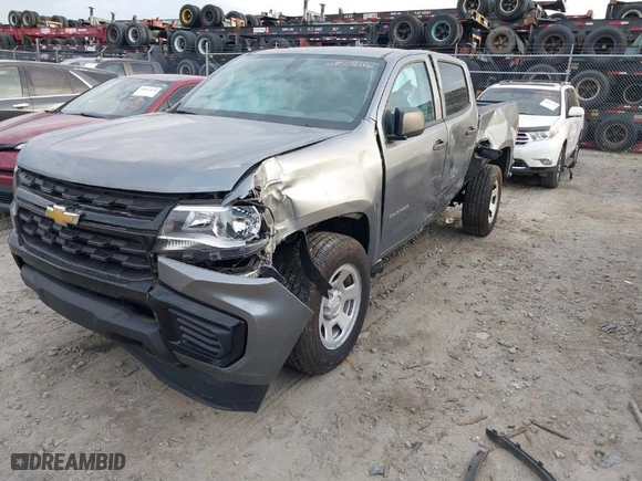 2022 Chevrolet Colorado 2WD Work Truck with VIN 1GCGSBEN4N1319525, listed as a IAAI auction lot 41070216 with 22,337 mi miles. Bid and sale history available at carsss.com. Image 2.