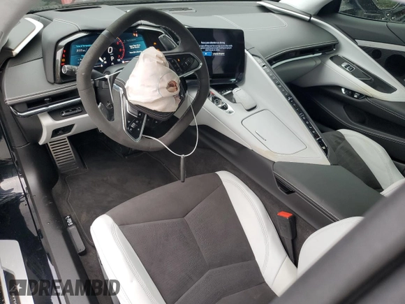 2025 Chevrolet Corvette 3LT with VIN 1G1YC3D48S5103111, listed as a Copart auction lot 63459825 with 1,499 mi miles and Salvage title. Bid and sale history available at DreamBid. Image 8.
