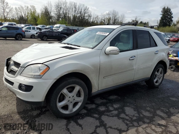 2008 Mercedes-Benz M 320 CDI with VIN 4JGBB22E58A359210, listed as a Copart auction lot 52036565 with 186,968 mi miles and Salvage Title. Bid and sale history available at carsss.com. Image 1.