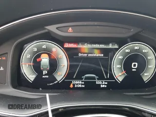 2021 Audi Q7 Premium with VIN WA1AXAF76MD016948, listed as a Copart auction lot 50158175 with 55,868 mi miles and Salvage title. Bid and sale history available at DreamBid. Image 9.