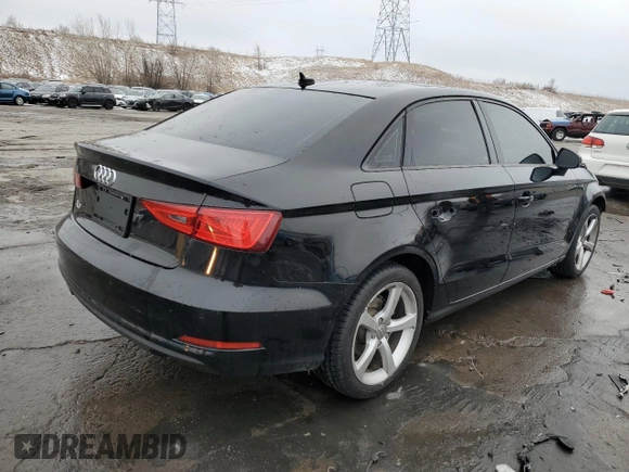 2015 Audi A3 1.8T Premium with VIN WAUACGFF9F1102977, listed as a Copart auction lot 45810685 with 102,500 mi miles and Salvage Title. Bid and sale history available at carsss.com. Image 3.