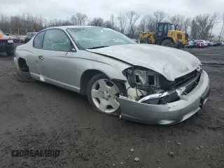 2007 Chevrolet Monte Carlo LT with VIN 2G1WK15K479177356, listed as a Copart auction lot 52896935 with 200,304 mi miles and Salvage title. Bid and sale history available at DreamBid. Image 4.