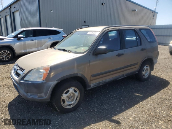 2002 Honda CR-V LX with VIN JHLRD684X2C007953, listed as a Copart auction lot 54904815 with 214,150 mi miles and Clean Title. Bid and sale history available at carsss.com. Image 1.