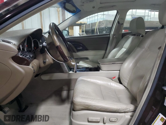 2011 Acura RL Technology with VIN JH4KB2F69BC000508, listed as a Copart auction lot 48438265 with 128,599 mi miles and Clean Title. Bid and sale history available at DreamBid. Image 7.