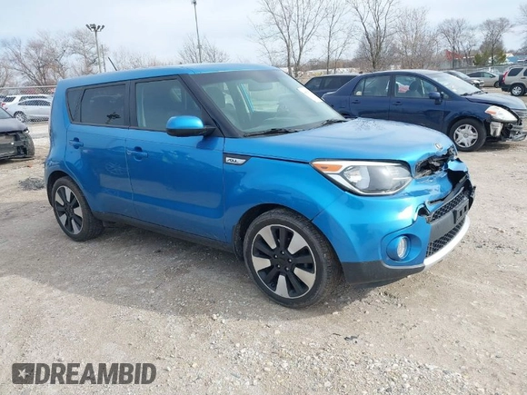 2017 Kia Soul + with VIN KNDJP3A51H7484839, listed as a IAAI auction lot 41861472 with 129,949 mi miles. Bid and sale history available at carsss.com. Image 1.