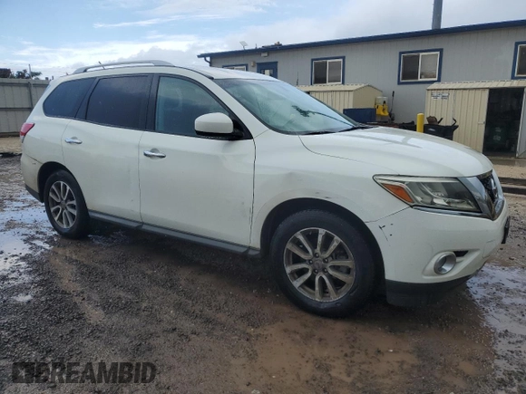 2016 Nissan Pathfinder SV with VIN 5N1AR2MN2GC641599, listed as a Copart auction lot 53649455 with 74,522 mi miles and Clean Title. Bid and sale history available at carsss.com. Image 4.