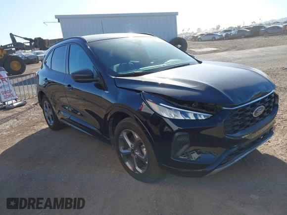 2024 Ford Escape ST-Line with VIN 1FMCU0MN1RUA12893, listed as a IAAI auction lot 42099878 with 26,414 mi miles and . Bid and sale history available at DreamBid. Image 1.