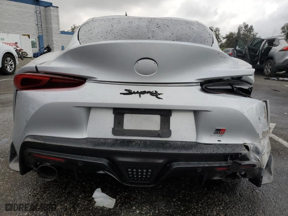 2020 Toyota GR Supra 3.0 with VIN WZ1DB4C01LW031761, listed as a Copart auction lot 88090825 with 53,624 mi miles and Salvage Title. Bid and sale history available at carsss.com. Image 6.