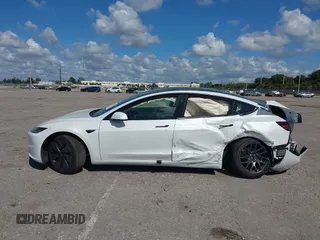 2024 Tesla Model 3 with VIN 5YJ3E1EA2RF870661, listed as a IAAI auction lot 41562281 with 3,407 mi miles. Bid and sale history available at carsss.com. Image 14.