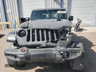 2020 Jeep Gladiator Rubicon with VIN 1C6JJTBG9LL163270, listed as a Copart auction lot 53654005 with 74,744 mi miles and Salvage title. Bid and sale history available at DreamBid. Image 5.