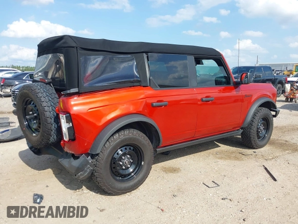 2023 Ford Bronco with VIN 1FMDE5BH1PLB27668, listed as a IAAI auction lot 42359149 with 20,468 mi miles and . Bid and sale history available at DreamBid. Image 4.