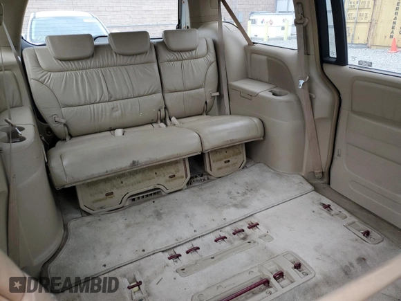 2005 Honda Odyssey EX-L with VIN 5FNRL386X5B413304, listed as a Copart auction lot 45020465 with 210,394 mi miles and Clean Title. Bid and sale history available at carsss.com. Image 11.