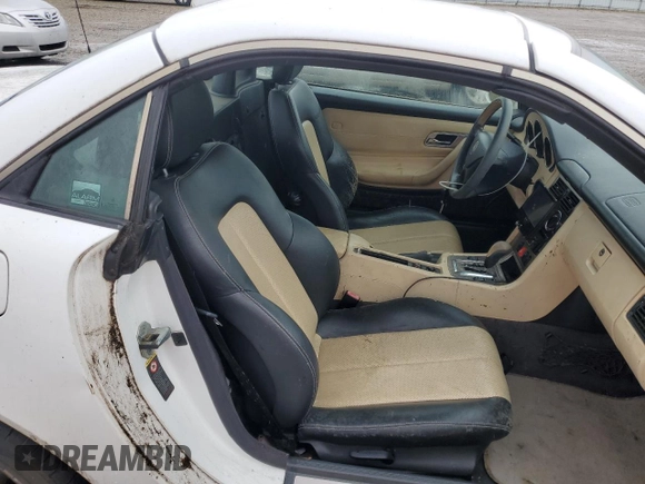 2001 Mercedes-Benz SLK-Class Kompressor with VIN WDBKK49F71F215406, listed as a Copart auction lot 49021325 with 101,479 mi miles and Salvage Title. Bid and sale history available at carsss.com. Image 10.