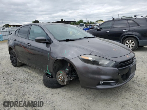 2015 Dodge Dart SXT with VIN 1C3CDFBB3FD119010, listed as a Copart auction lot 53688125 with 99,271 mi miles and Salvage Title. Bid and sale history available at DreamBid. Image 4.