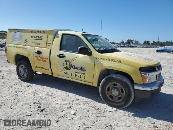 2010 Chevrolet Colorado Work Truck with VIN 1GBHSBDE5A8128756, listed as a Copart auction lot 82228004 with 106,613 mi miles and Salvage Title. Bid and sale history available at carsss.com. Image 4.