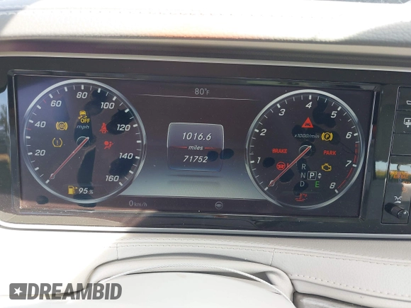 2016 Mercedes-Benz S 550 with VIN WDDUG8CB4GA227288, listed as a IAAI auction lot 41851012 with 71,752 mi miles and . Bid and sale history available at carsss.com. Image 15.