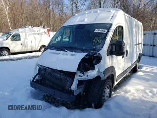2022 Ram ProMaster Cargo with VIN 3C6LRVDG9NE109098, listed as a Copart auction lot 45642885 with 148,567 mi miles and Salvage Title. Bid and sale history available at carsss.com. Image 1.