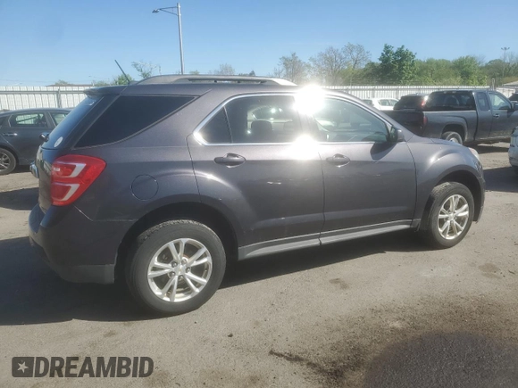 2016 Chevrolet Equinox LT with VIN 2GNALCEK3G6179991, listed as a Copart auction lot 54711145 with 107,372 mi miles and Clean Title. Bid and sale history available at DreamBid. Image 3.