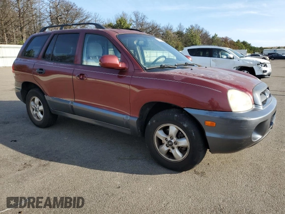 2005 Hyundai Santa Fe GLS with VIN KM8SC13E05U900292, listed as a Copart auction lot 72005604 with 121,849 mi miles and Salvage Title. Bid and sale history available at carsss.com. Image 4.