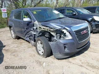 2014 GMC Terrain SLE with VIN 2GKFLVEK2E6200759, listed as a IAAI auction lot 42001008 with 184,080 mi miles. Bid and sale history available at carsss.com. Image 1.