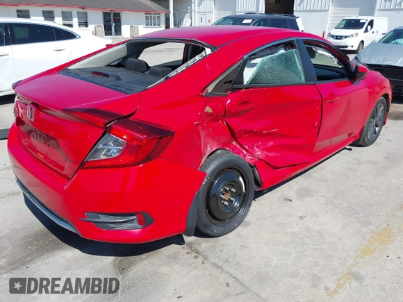 2019 Honda Civic Sedan LX with VIN 2HGFC2F69KH550645, listed as a IAAI auction lot 42043492 with 110,643 mi miles. Bid and sale history available at carsss.com. Image 4.