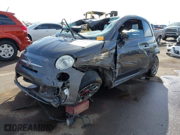 2014 FIAT 500 Sport z VIN 3C3CFFBR9ET267856, wystawiony jako IAAI lot #41513824 z przebiegiem Nie podano mil oraz . Historia ofert i sprzedaży dostępna na DreamBid. Obrazek 2.