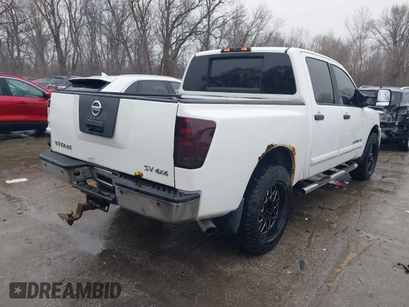 2011 Nissan Titan SL with VIN 1N6AA0EC8BN317497, listed as a IAAI auction lot 41443597 with 202,622 mi miles. Bid and sale history available at carsss.com. Image 4.
