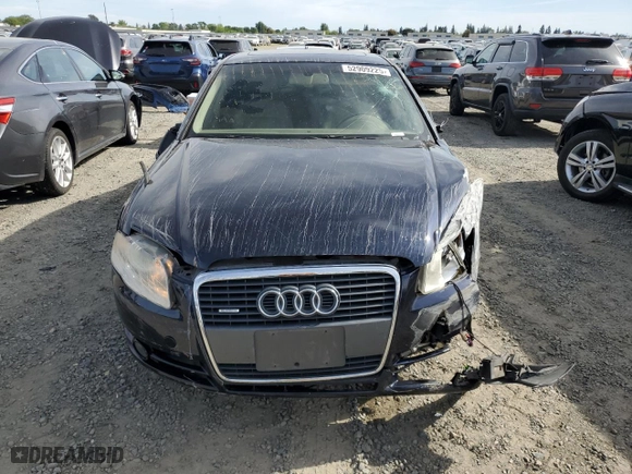 2007 Audi A4 2.0T with VIN WAUDF78E47A172879, listed as a Copart auction lot 52909225 with 200,454 mi miles and Salvage Title. Bid and sale history available at carsss.com. Image 5.