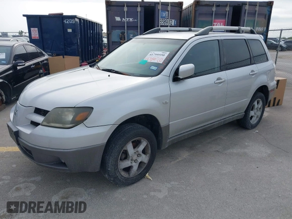 2003 Mitsubishi Outlander XLS with VIN JA4LZ41G53U107011, listed as a IAAI auction lot 41799550 with 164,519 mi miles. Bid and sale history available at carsss.com. Image 2.