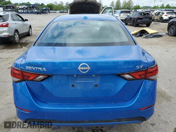 2024 Nissan Sentra SV with VIN 3N1AB8CV8RY220416, listed as a Copart auction lot 58058615 with 15,813 mi miles and Salvage title. Bid and sale history available at DreamBid. Image 6.