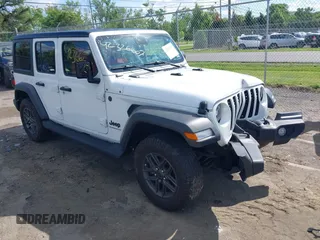 2024 Jeep Wrangler Sport S с VIN 1C4PJXDNXRW108968, выставлен на аукционе IAAI как лот 42326607 с пробегом 44 259 миль миль и . История ставок и продаж доступна на DreamBid. Изображение 1.