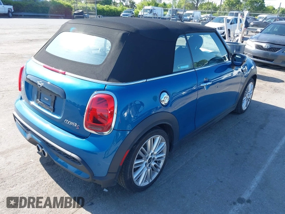 2024 MINI Convertible Cooper S with VIN WMW43DL00R3R86652, listed as a IAAI auction lot 41991333 with 7,417 mi miles and . Bid and sale history available at DreamBid. Image 4.