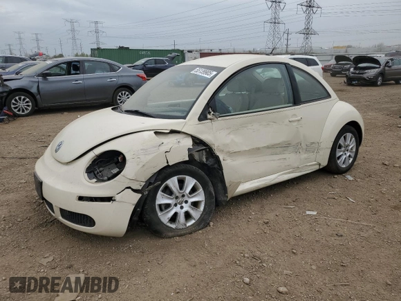 2009 Volkswagen Beetle S with VIN 3VWPW31C39M516920, listed as a Copart auction lot 55139905 with 66,322 mi miles and Salvage title. Bid and sale history available at DreamBid. Image 1.