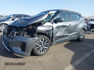 2021 Nissan Kicks SV with VIN 3N1CP5CV2ML477506, listed as a IAAI auction lot 41736063 with 68,872 mi miles. Bid and sale history available at carsss.com. Image 2.
