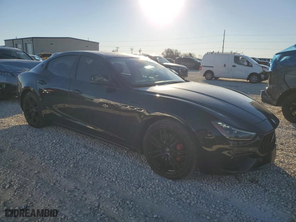 2022 Maserati Ghibli Modena with VIN ZAM57YSM7N1390950, listed as a Copart auction lot 84095394 with 22,449 mi miles and Salvage Title. Bid and sale history available at carsss.com. Image 4.