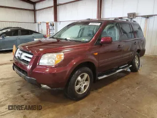 2008 Honda Pilot EX-L z VIN 5FNYF18738B045357, wystawiony jako Copart lot #53662515 z przebiegiem 160 121 mil mil oraz Szkoda całkowita • Salvage title. Historia ofert i sprzedaży dostępna na DreamBid. Obrazek 1.