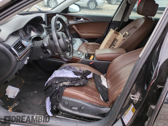 2012 Audi A6 Prestige with VIN WAUJGAFC8CN166536, listed as a Copart auction lot 45583475 with 80,574 mi miles and Salvage title. Bid and sale history available at DreamBid. Image 7.