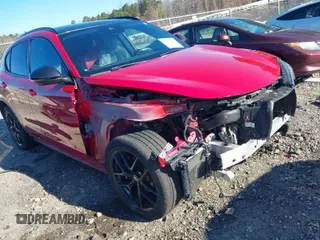2019 Alfa Romeo Stelvio Ti Sport z VIN ZASPAKBN6K7C43720, wystawiony jako IAAI lot #41174120 z przebiegiem 55 446 mil mil oraz . Historia ofert i sprzedaży dostępna na DreamBid. Obrazek 1.