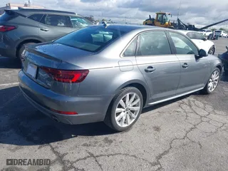 2018 Audi A4 Premium with VIN WAUKMAF45JA158842, listed as a IAAI auction lot 41794952 with 25,563 mi miles. Bid and sale history available at carsss.com. Image 4.