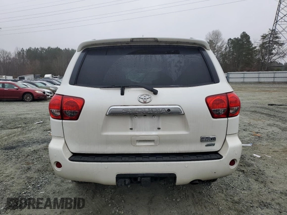 2016 Toyota Sequoia Platinum with VIN 5TDDW5G19GS146366, listed as a Copart auction lot 85152574 with 0 mi miles and Salvage Title. Bid and sale history available at carsss.com. Image 6.