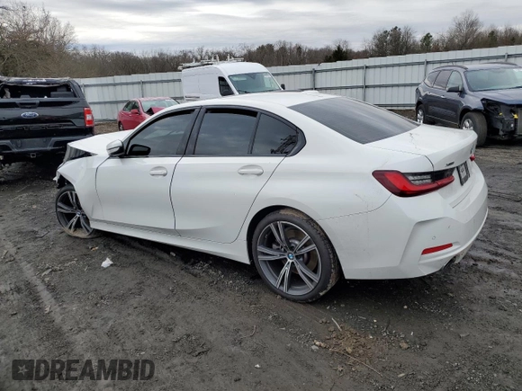 2023 BMW 3 Series 330i xDrive with VIN 3MW89FF0XP8C93020, listed as a Copart auction lot 85686374 with 0 mi miles and Salvage Title. Bid and sale history available at carsss.com. Image 2.