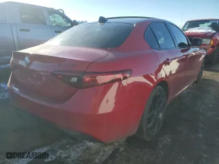 2020 Alfa Romeo Giulia with VIN ZARFANAN9L7632379, listed as a Copart auction lot 87898205 with 49,905 mi miles and Salvage Title. Bid and sale history available at carsss.com. Image 3.