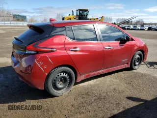 2018 Nissan LEAF S with VIN 1N4AZ1CP0JC316190, listed as a Copart auction lot 55057885 with 116,384 mi miles and Salvage Title. Bid and sale history available at DreamBid. Image 3.
